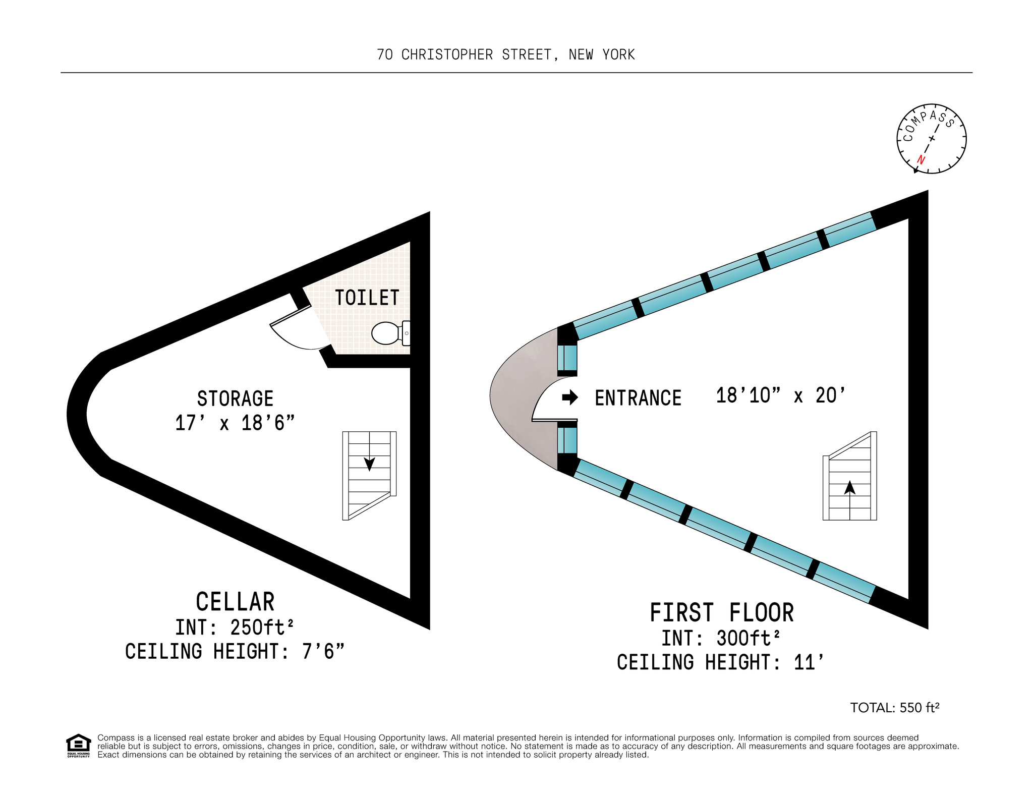 110 Seventh Ave S, New York, NY en alquiler Plano de la planta- Imagen 1 de 5