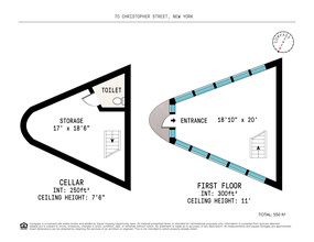 110 Seventh Ave S, New York, NY en alquiler Plano de la planta- Imagen 1 de 5