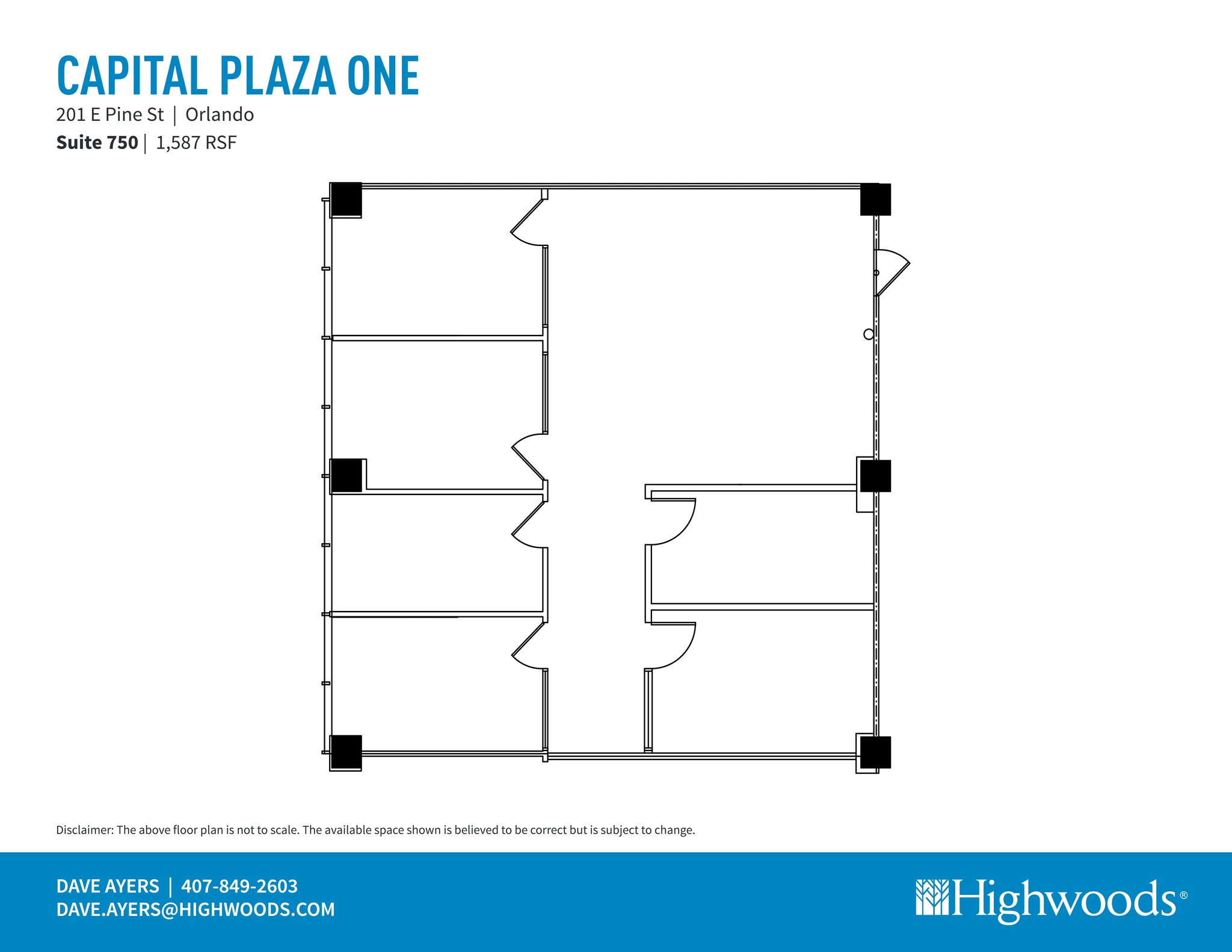 201 E Pine St, Orlando, FL en alquiler Plano del sitio- Imagen 1 de 1