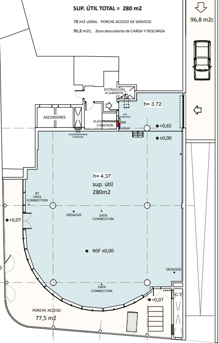 Oficina/Local en Madrid, Madrid en alquiler Plano de planta tipo- Imagen 1 de 2