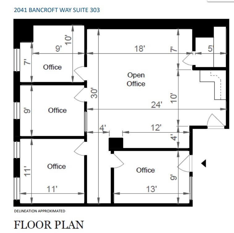 2041 Bancroft Way, Berkeley, CA en alquiler Plano de la planta- Imagen 1 de 1