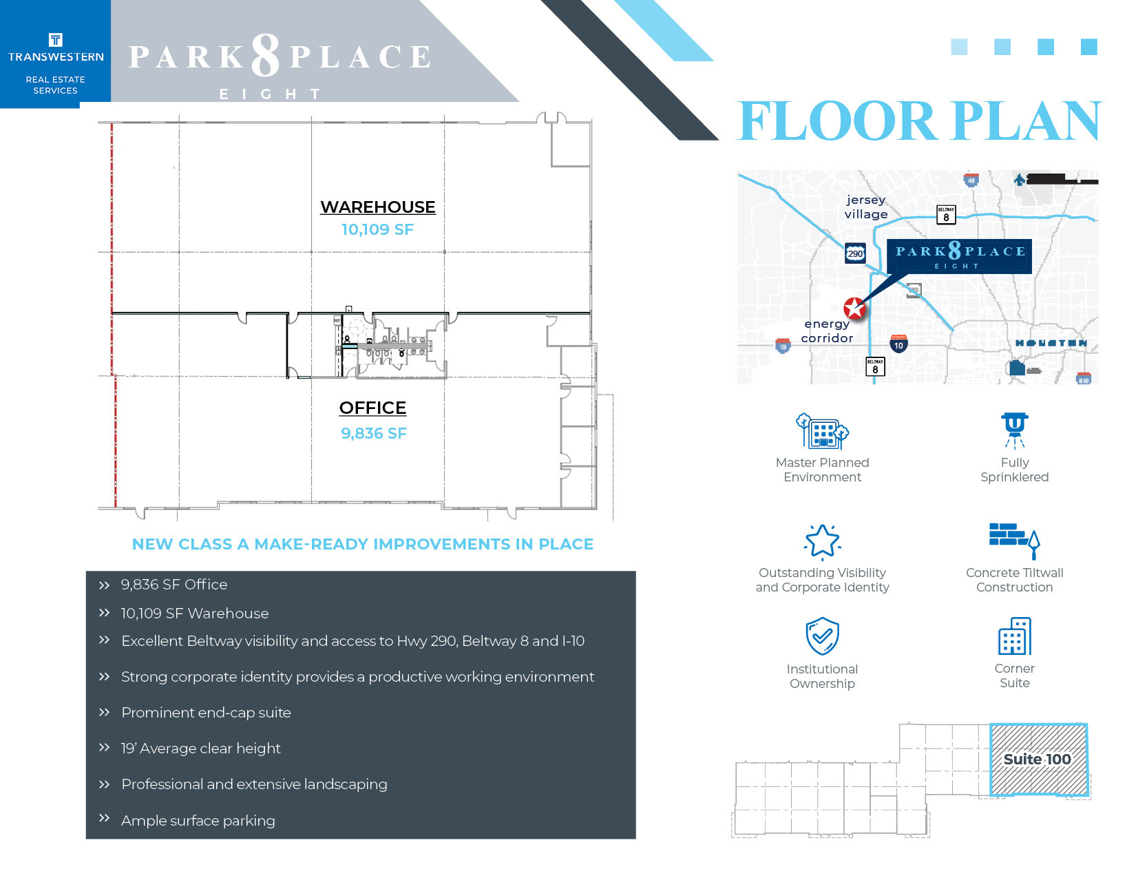 5353 W Sam Houston Pky N, Houston, TX en alquiler Plano de la planta- Imagen 1 de 3