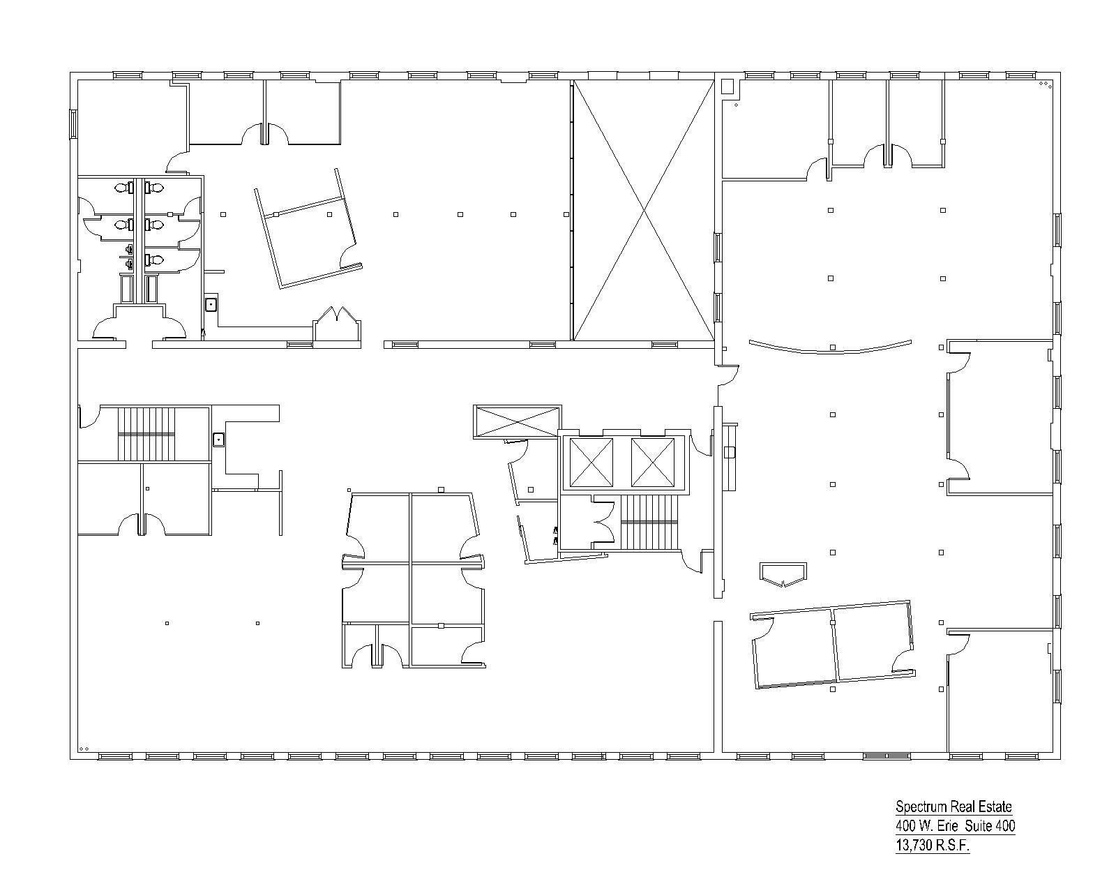 400 W Erie St, Chicago, IL en alquiler Plano de la planta- Imagen 1 de 7