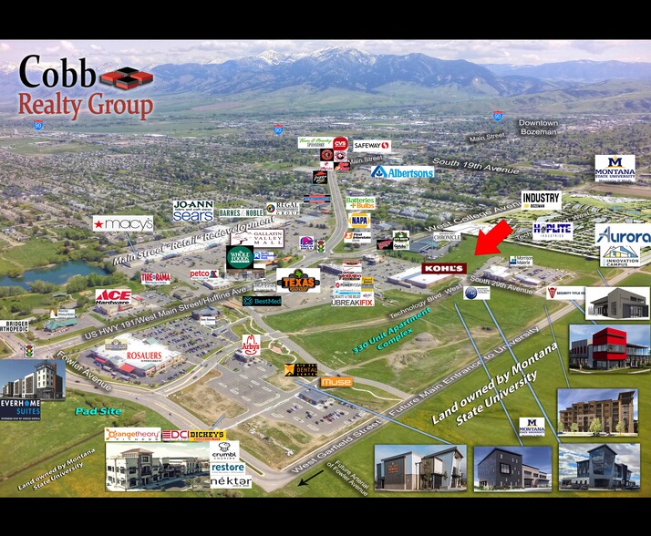 TBD TBD Technology West, Bozeman, MT en alquiler - Vista aérea - Imagen 1 de 4