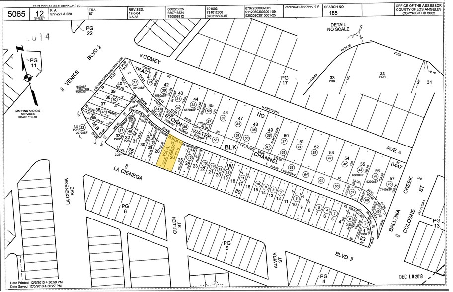 2632 S La Cienega Blvd, Los Angeles, CA en alquiler - Plano de solar - Imagen 3 de 9