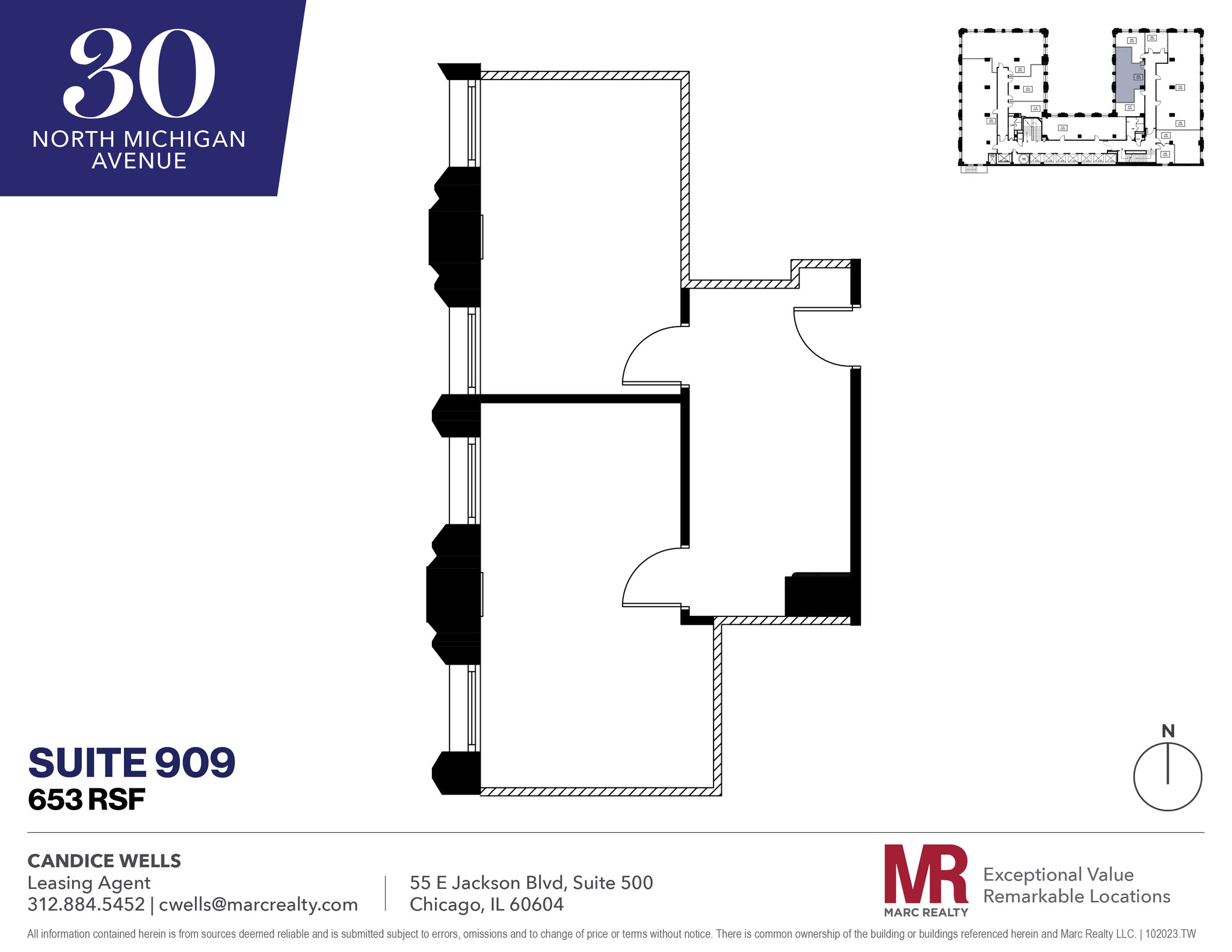 30 N Michigan Ave, Chicago, IL en alquiler Plano de la planta- Imagen 1 de 4