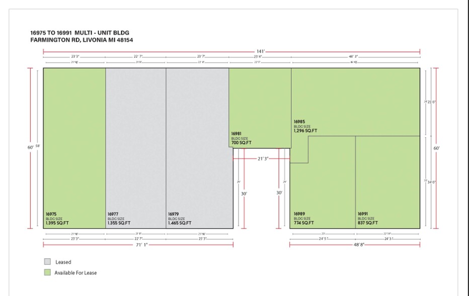 16975-16991 Farmington Rd, Livonia, MI en alquiler - Foto del edificio - Imagen 2 de 26