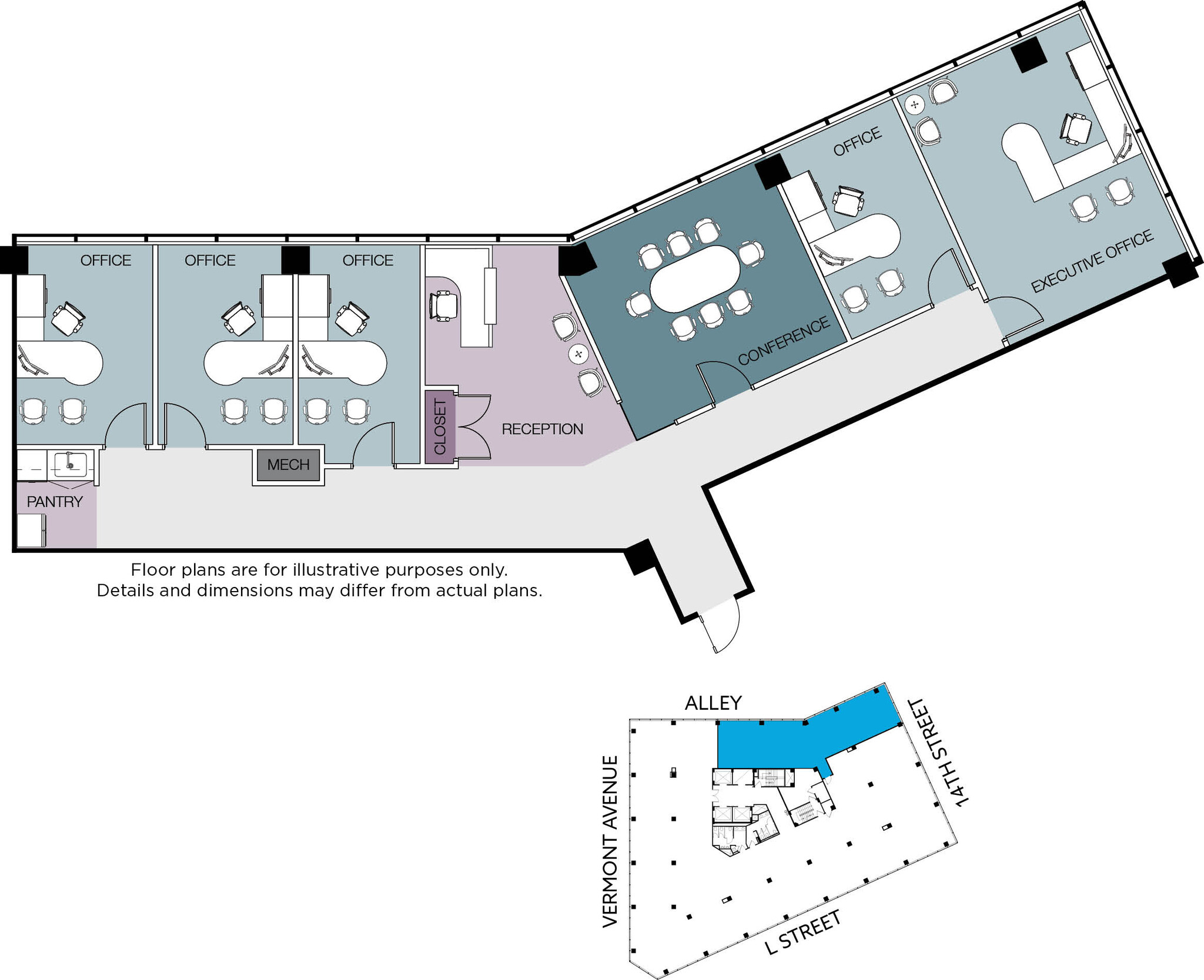 1101 Vermont Ave NW, Washington, DC en alquiler Plano de la planta- Imagen 1 de 1