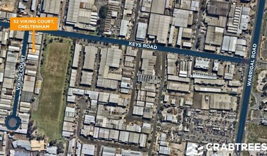 32 Viking Ct, Cheltenham, VIC - Aérea vista de mapa