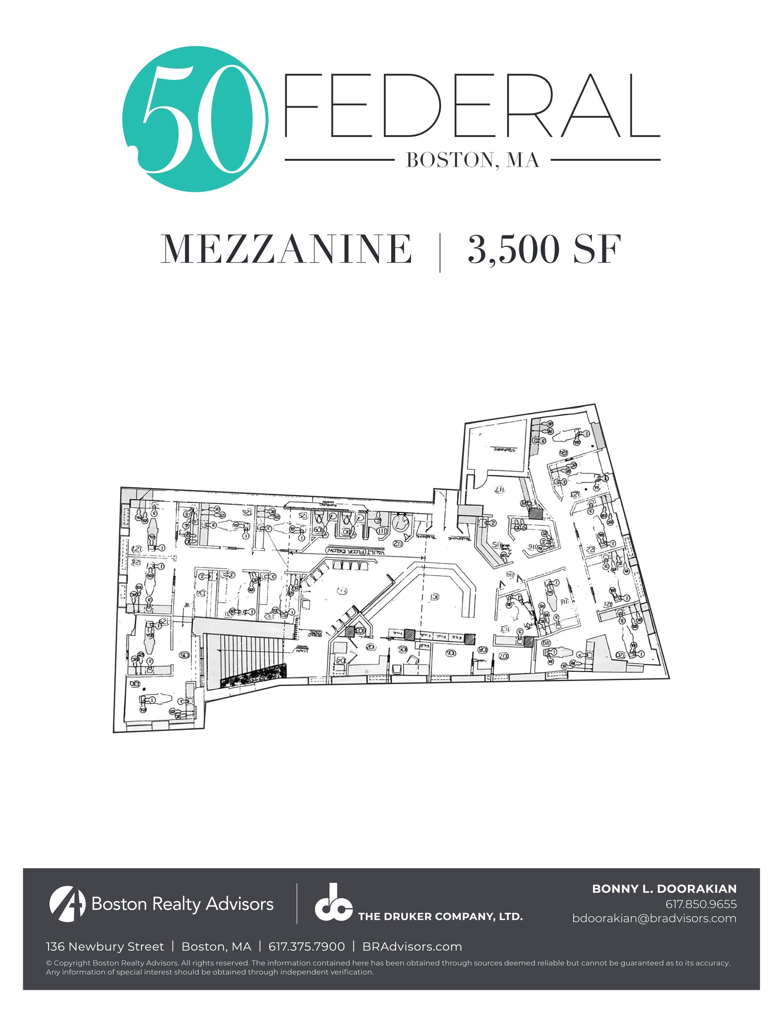 50 Federal St, Boston, MA en alquiler Plano del sitio- Imagen 1 de 2