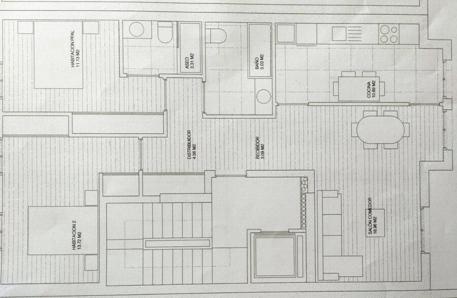 Edificio residencial en O Carballiño, Orense en venta - Plano de planta tipo - Imagen 3 de 5