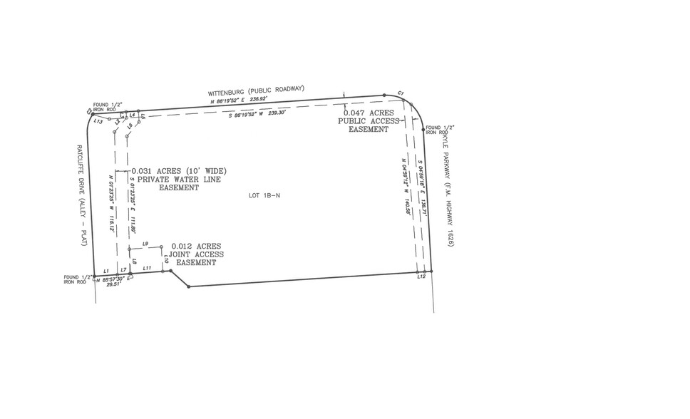 FM 1626, Kyle, TX en alquiler - Plano del sitio - Imagen 2 de 5