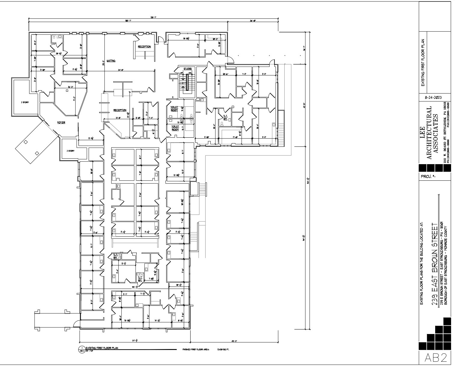 239 E Brown St, East Stroudsburg, PA en venta Plano de la planta- Imagen 1 de 1