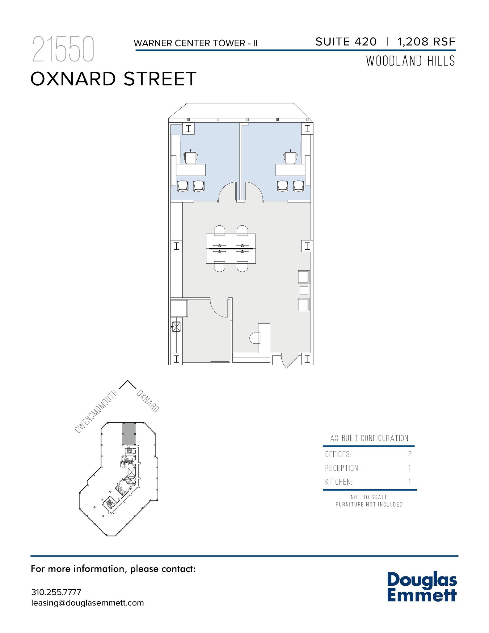21550 Oxnard St, Woodland Hills, CA en alquiler Plano de la planta- Imagen 1 de 1