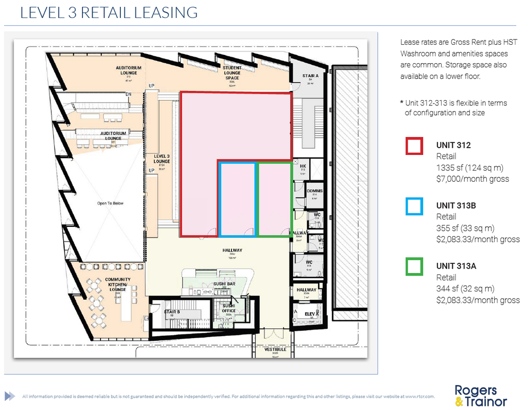 99 University Av, Kingston, ON en alquiler Plano de la planta- Imagen 1 de 1