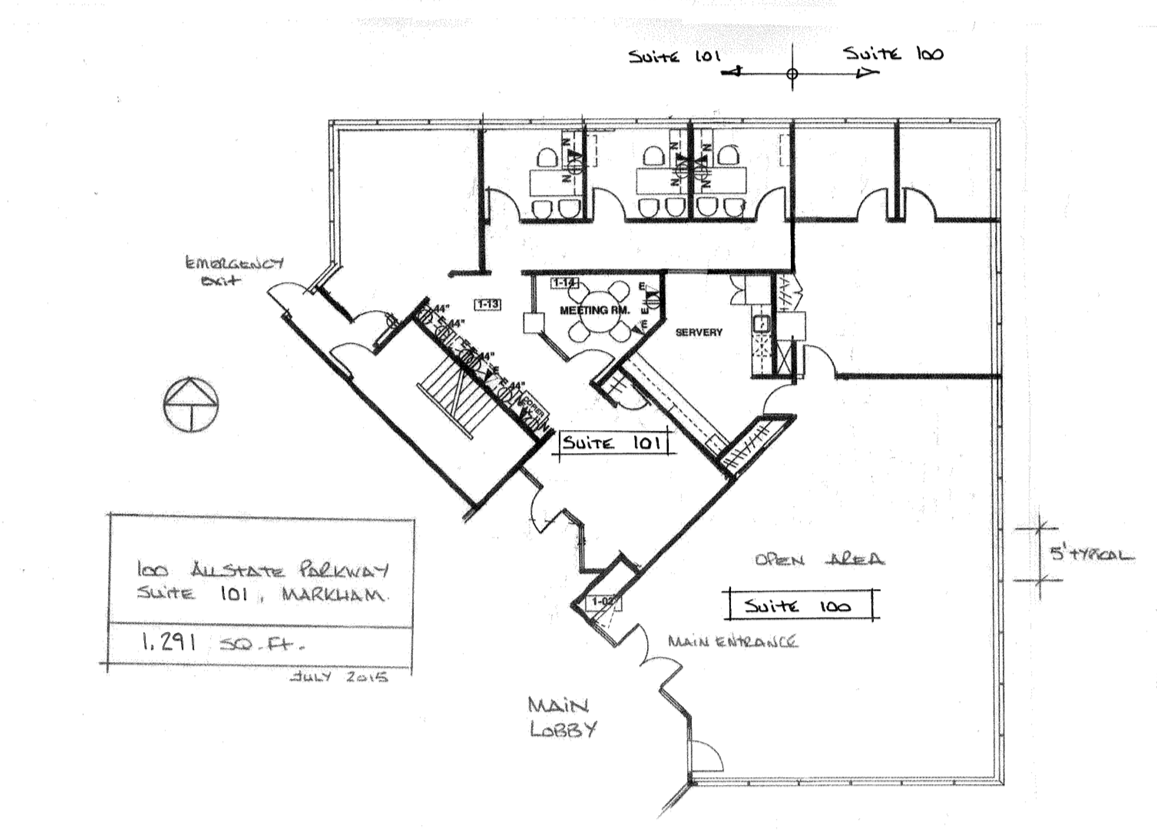 90 Allstate Pky, Markham, ON en alquiler Plano de la planta- Imagen 1 de 1