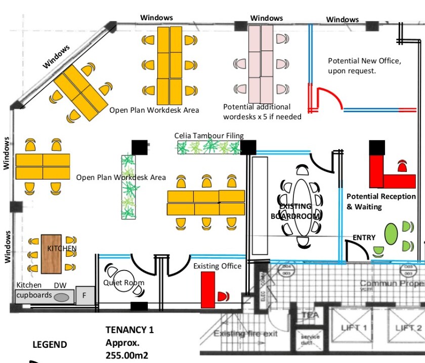 22 Market St, Sydney en alquiler Plano de la planta- Imagen 1 de 4