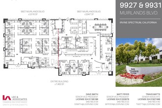 9927-9931 Muirlands Blvd, Irvine, CA en venta Plano de la planta- Imagen 1 de 1