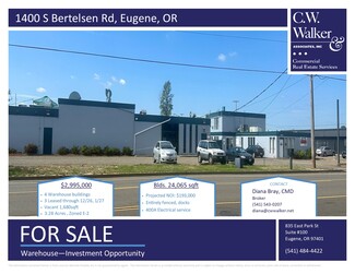 Más detalles para Bertelsen Rd Warehouse Opportunity – en venta, Eugene, OR