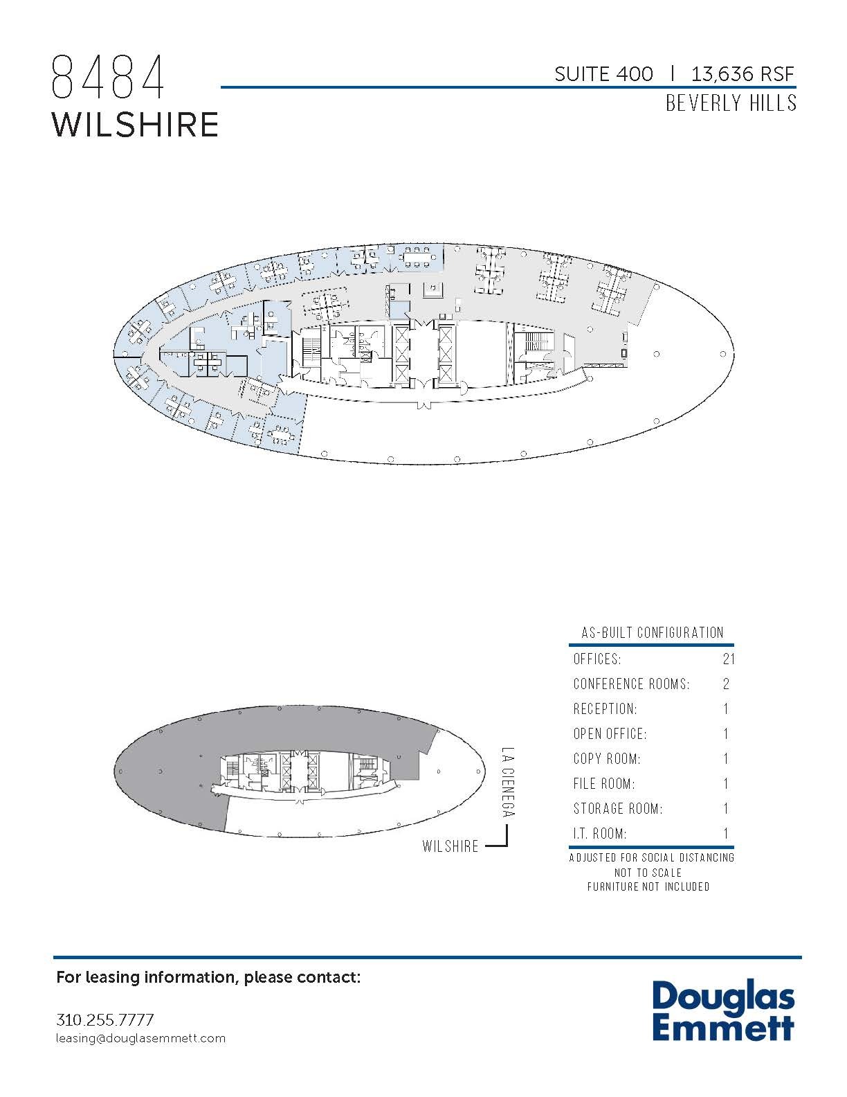 8484 Wilshire Blvd, Beverly Hills, CA en alquiler Plano de la planta- Imagen 1 de 1