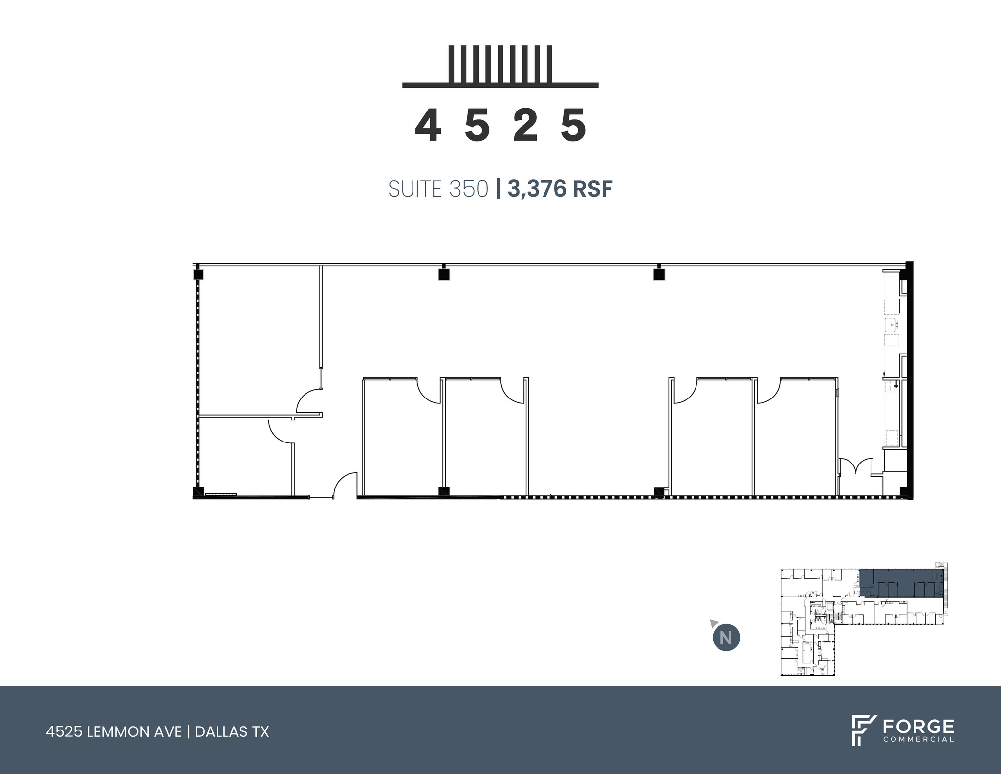 4525 Lemmon Ave, Dallas, TX en alquiler Plano de la planta- Imagen 1 de 4