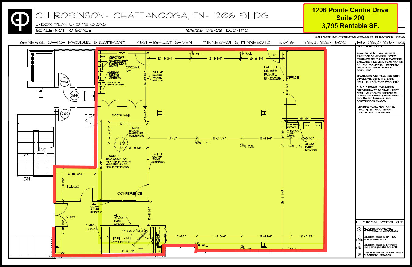 1206 Pointe Centre Dr, Chattanooga, TN en alquiler Plano de la planta- Imagen 1 de 1