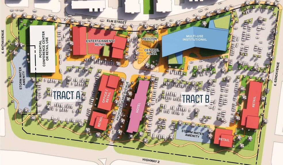 Mile High Greyhound Park - Tract B, Commerce City, CO en venta - Plano del sitio - Imagen 3 de 4