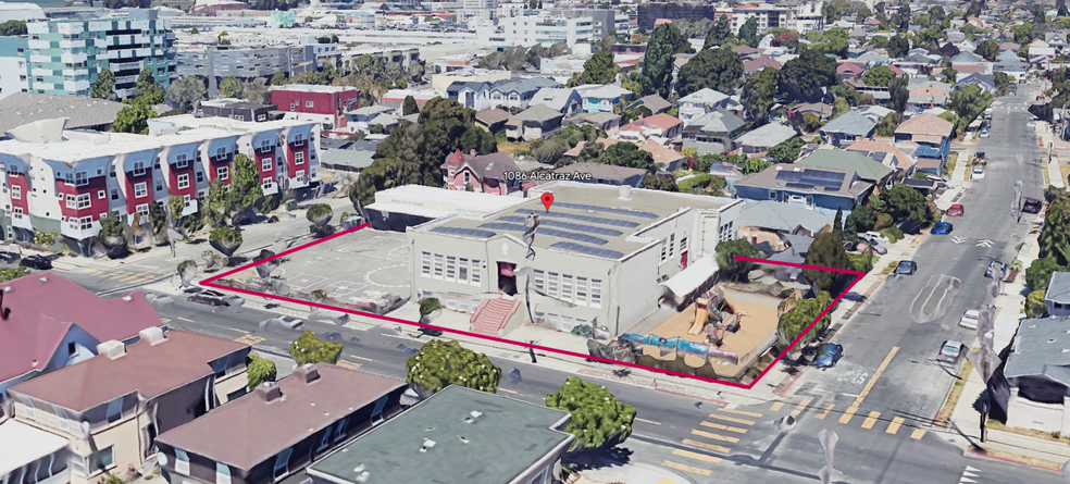 1086 Alcatraz Ave, Oakland, CA en alquiler - Vista aérea - Imagen 2 de 2