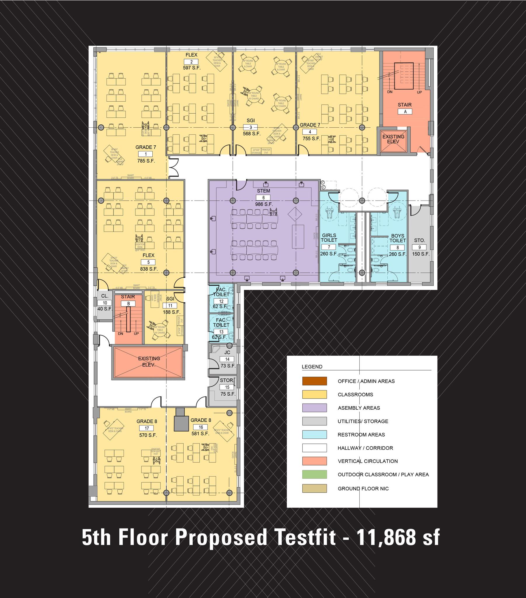 35-37 36th St, Long Island City, NY en alquiler Plano de la planta- Imagen 1 de 4