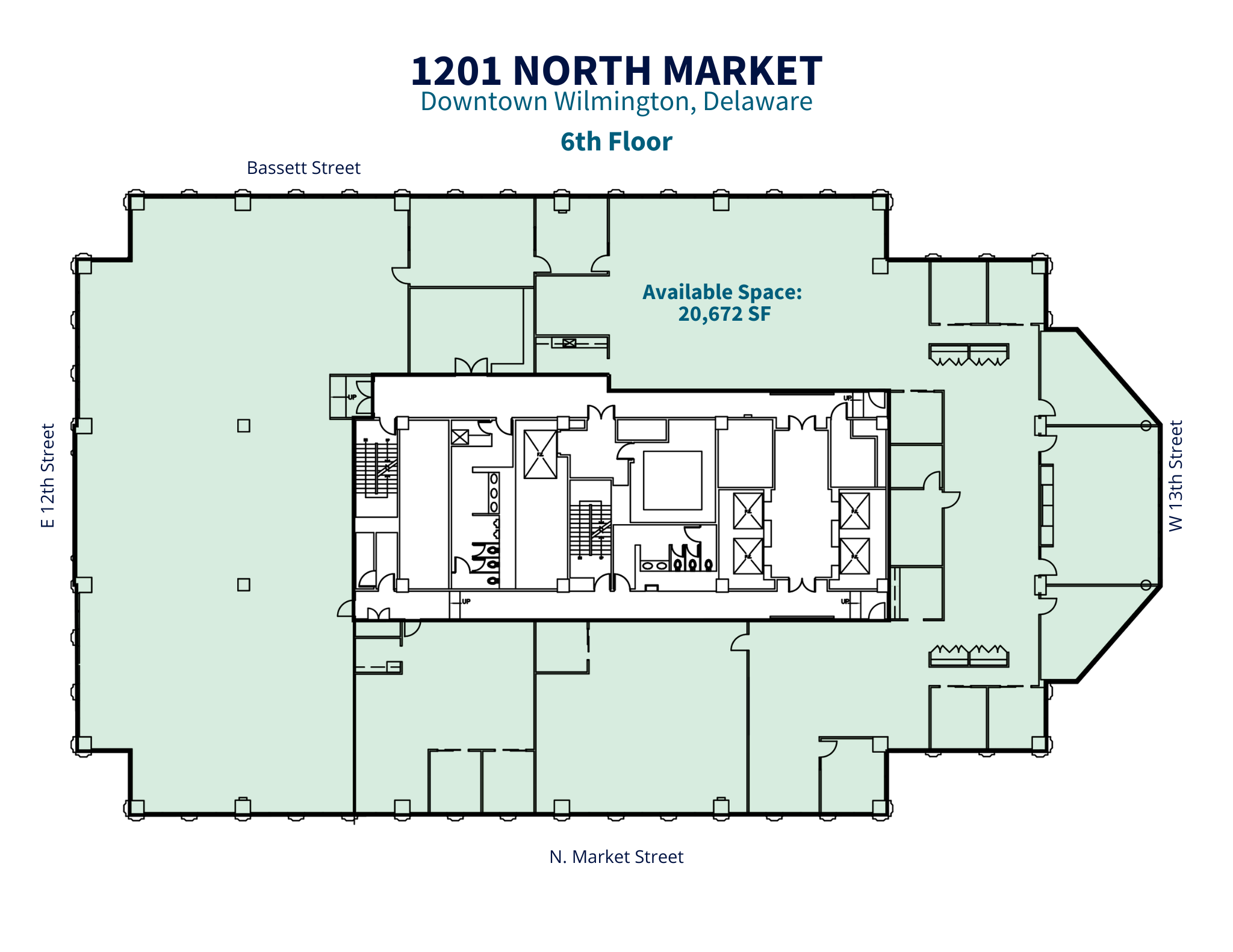 1201 N Market St, Wilmington, DE en alquiler Plano de la planta- Imagen 1 de 1