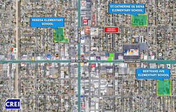 7345 Canby Ave, Reseda, CA - VISTA AÉREA  vista de mapa - Image1