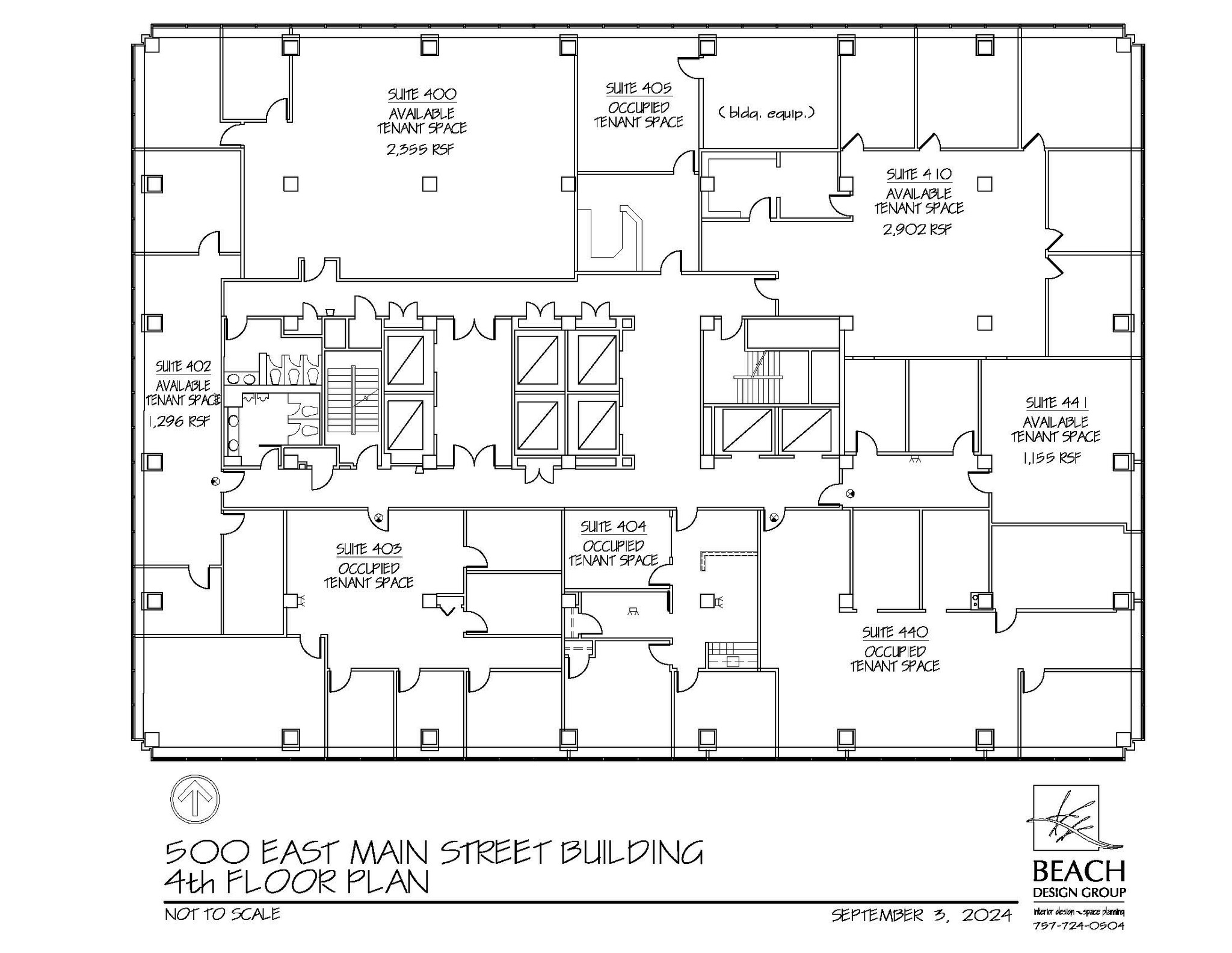 500 E Main St, Norfolk, VA en alquiler Plano de la planta- Imagen 1 de 1