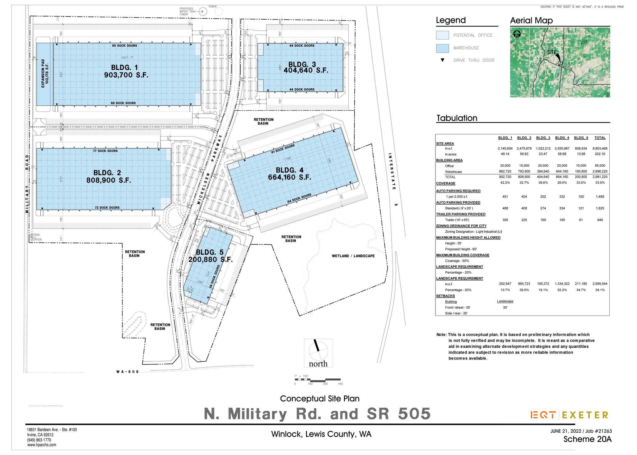 EQT Exeter I-5 Gateway, Winlock, WA en alquiler Plano del sitio- Imagen 1 de 1