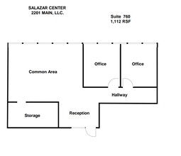 2201 Main St, Dallas, TX en alquiler Plano de la planta- Imagen 1 de 1