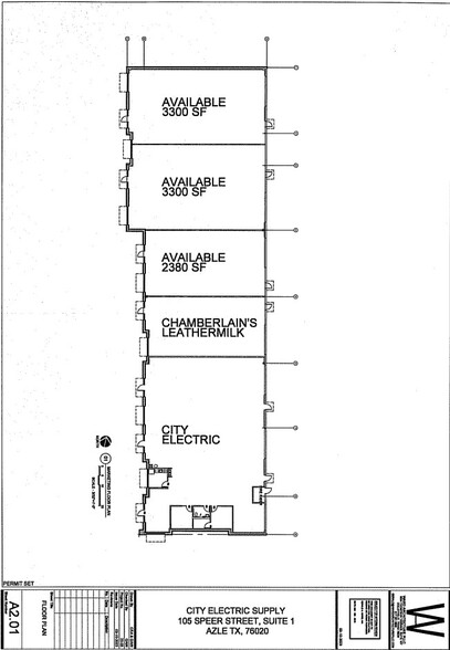 105 Speer St, Azle, TX en alquiler - Plano de la planta - Imagen 2 de 6