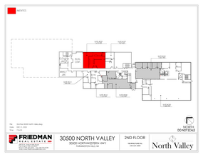 30500 Northwestern Hwy, Farmington Hills, MI en alquiler Plano de la planta- Imagen 2 de 2