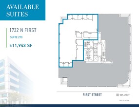 1730 N 1st St, San Jose, CA en alquiler Plano de la planta- Imagen 1 de 1