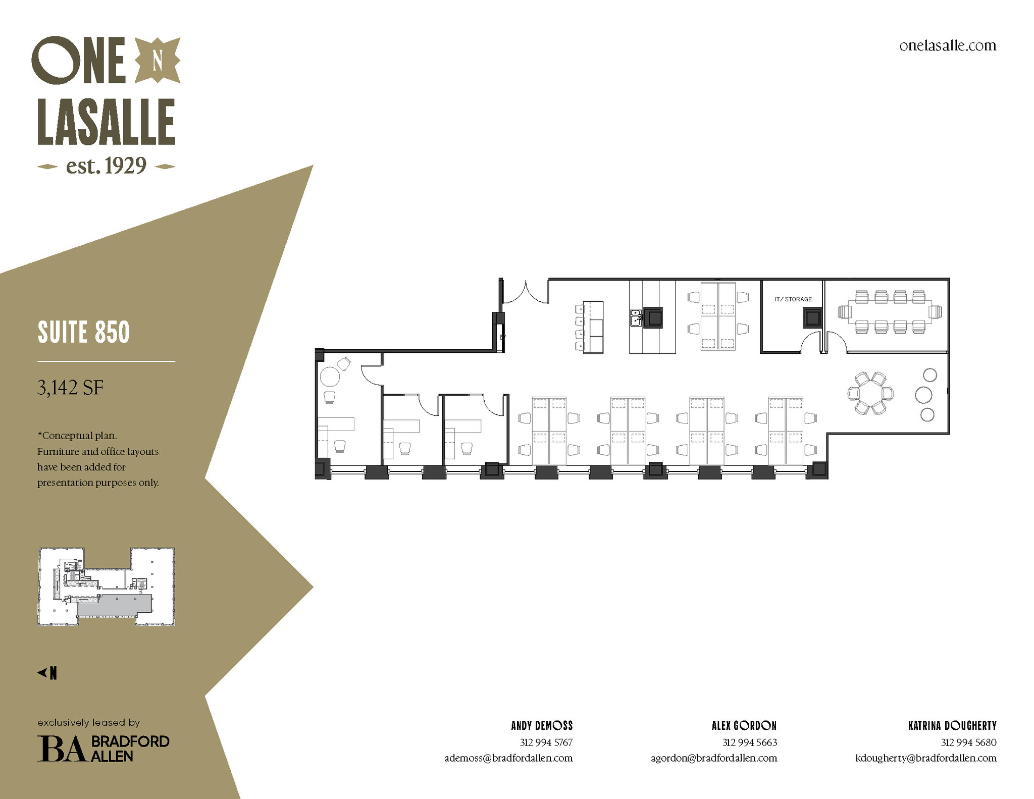 1 N La Salle St, Chicago, IL en alquiler Plano de la planta- Imagen 1 de 12