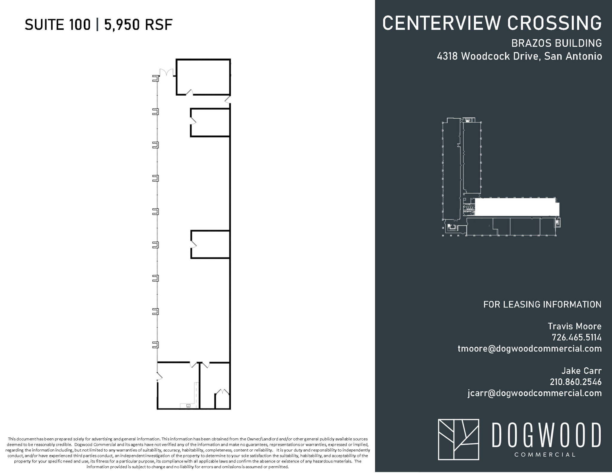 4538 Centerview Dr, San Antonio, TX en alquiler Plano de la planta- Imagen 1 de 1