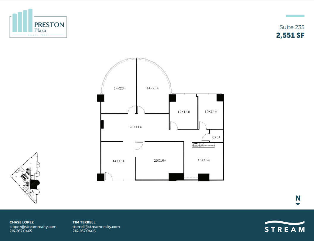 17950 Preston Rd, Dallas, TX en alquiler Plano de la planta- Imagen 1 de 1