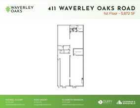 411 Waverley Oaks Rd, Waltham, MA en alquiler Plano de la planta- Imagen 1 de 1