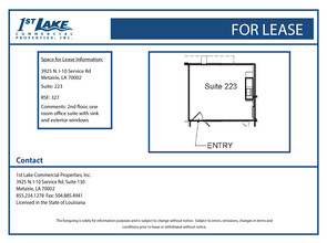 3925 N I-10 Service Rd, Metairie, LA en alquiler Plano de la planta- Imagen 1 de 1