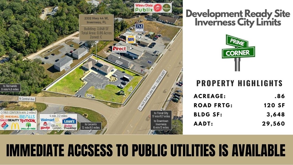 2332 Highway 44, Inverness, FL en venta - Foto del edificio - Imagen 1 de 50