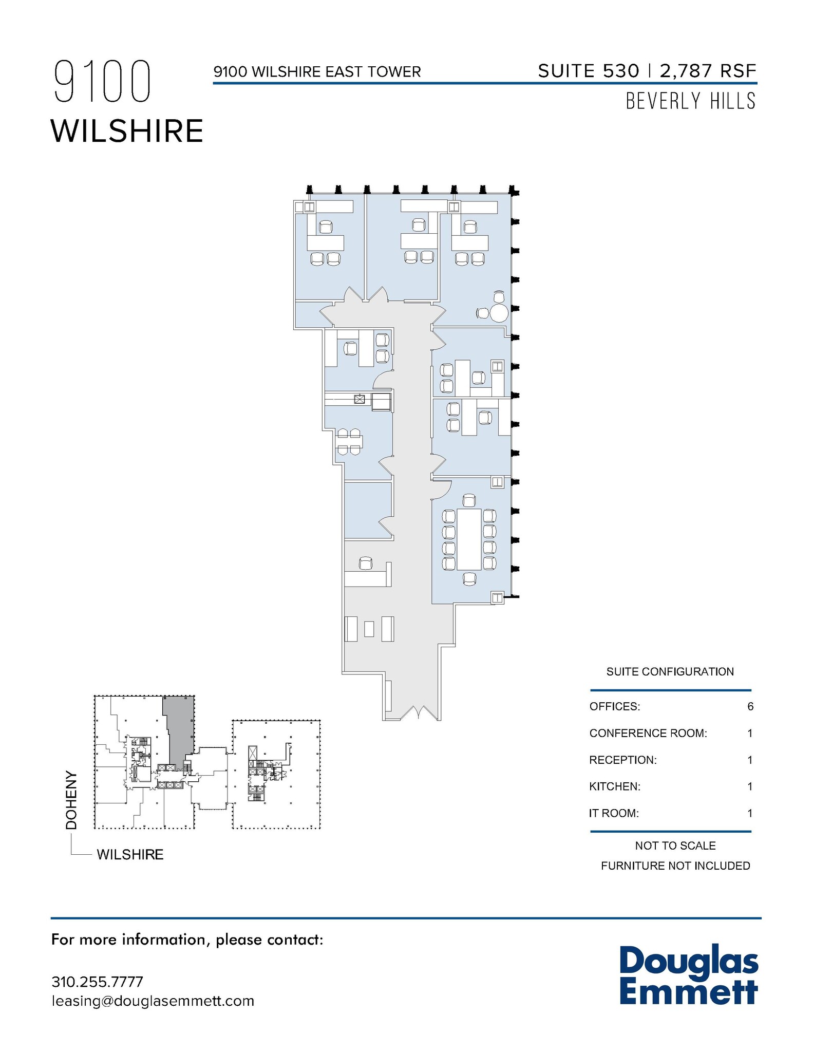 9100 Wilshire Blvd, Beverly Hills, CA en alquiler Plano de la planta- Imagen 1 de 1