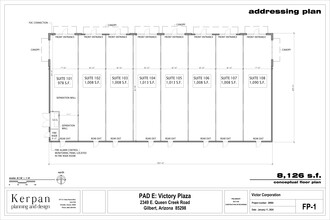 2343 E Queen Creek, Gilbert, AZ en alquiler Plano del sitio- Imagen 1 de 3