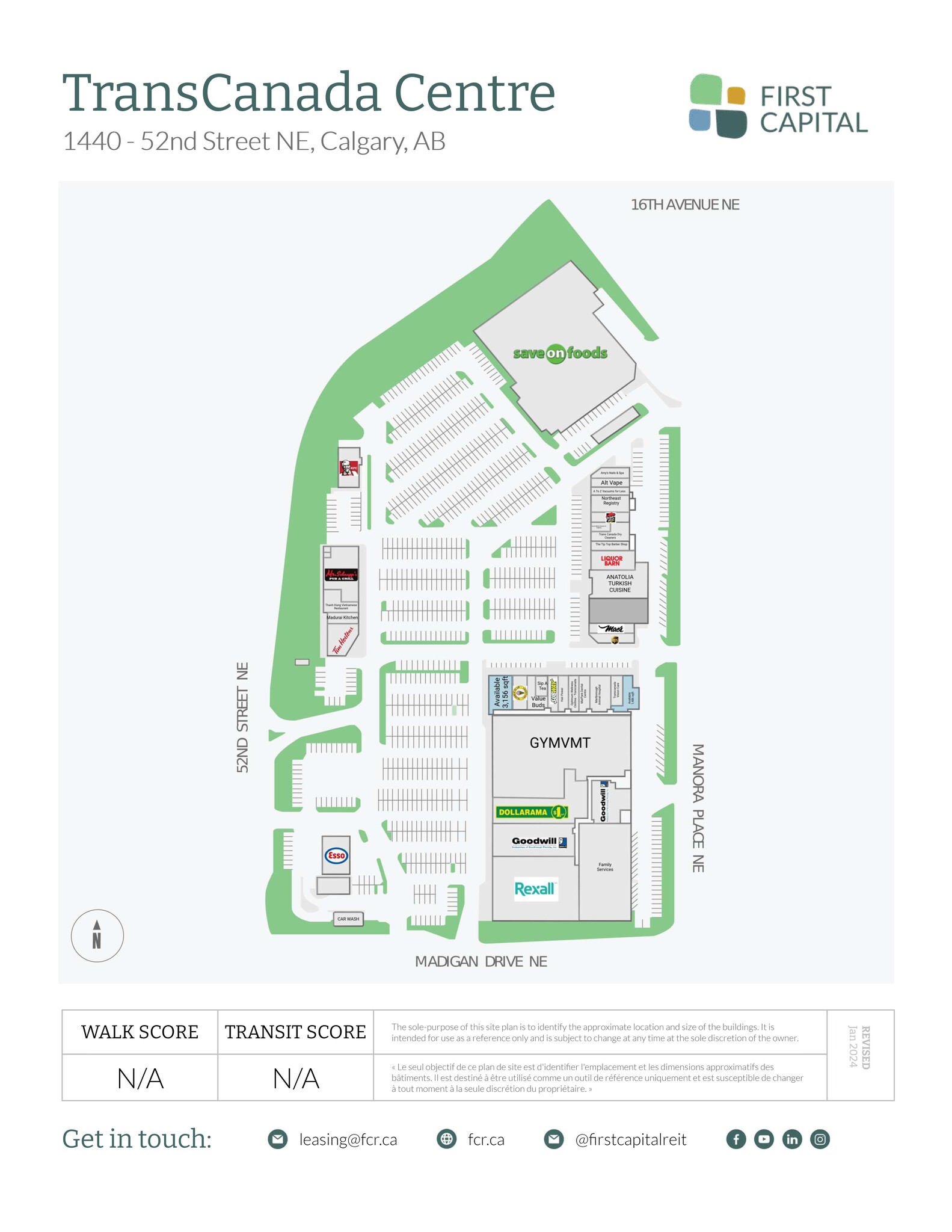 1440 52nd St NE, Calgary, AB en alquiler Plano del sitio- Imagen 1 de 1