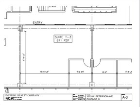 3525 W Peterson Ave, Chicago, IL en alquiler Plano de la planta- Imagen 1 de 1