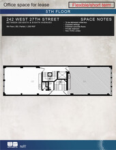 242 W 27th St, New York, NY en venta Plano de la planta- Imagen 2 de 2