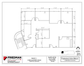 21800 Haggerty Rd, Northville, MI en alquiler Plano de la planta- Imagen 1 de 2