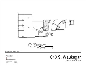 840 S Waukegan Rd, Lake Forest, IL en alquiler Plano de la planta- Imagen 1 de 1